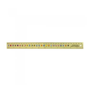 Nautical Brass Ruler with Code Flags image 3