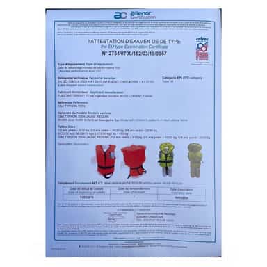 Plastimo Childs Typhoon 100N Lifejacket - Lime Yellow image 4