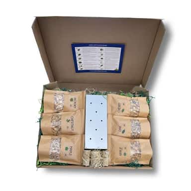 Deluxe BBQ Smoker Box Gift Set With 6 Woods image 1