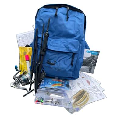 6 Piece Carbon Travel Sea Fishing Kit image 1