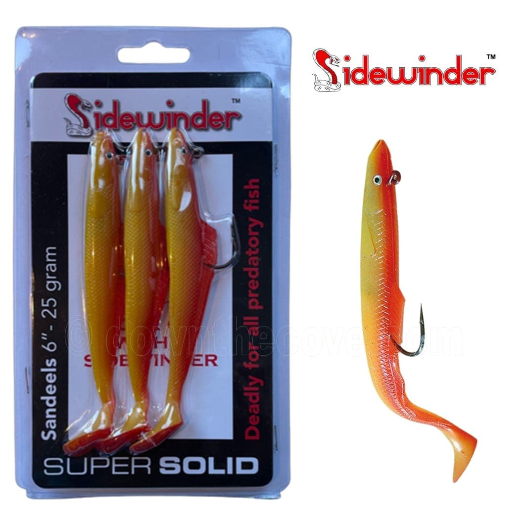 Sidewinder 25g Sandeel - 6" Rhubarb & Custard - Super Solid product image 1
