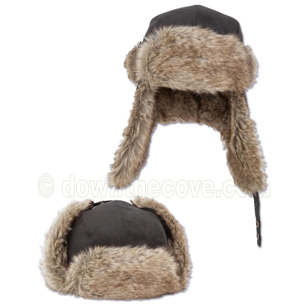 Zebco Black & Faux Fur Trapper Hat product image 1