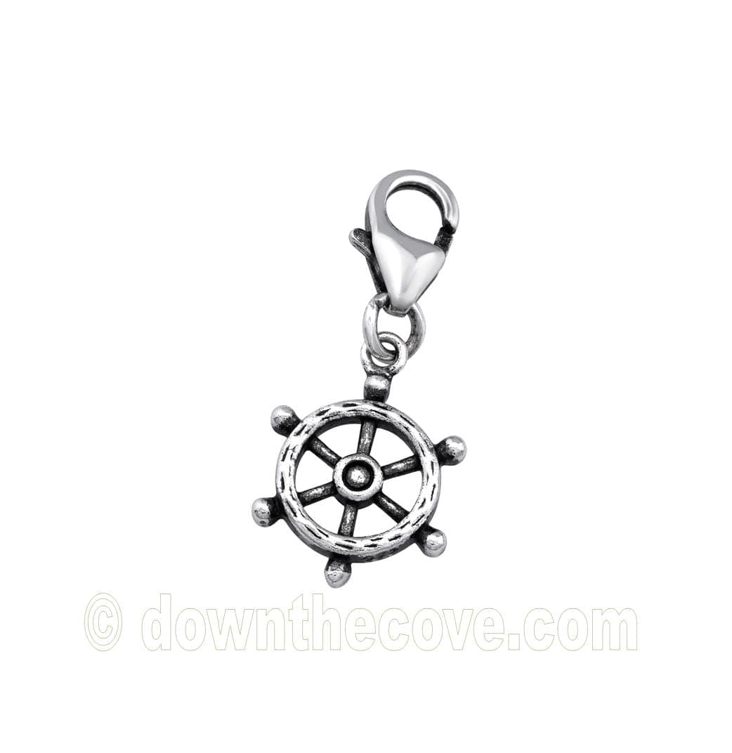 Silver Ships Wheel Charm product image 1