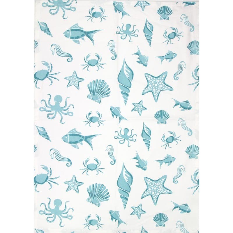 Green Sea Life Tea Towel product image 1