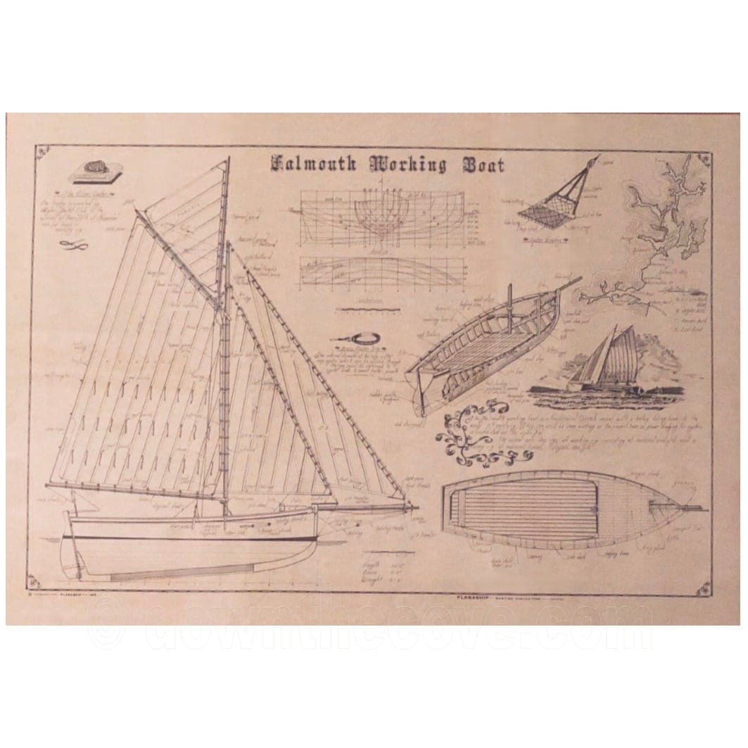 Planaship Maritime Print - Falmouth Working Boat product image 1