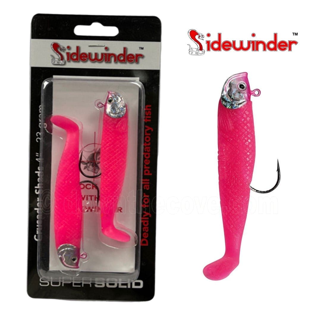 Sidewinder Crusader Shads - 23g Flo Pink - 4" product image 1