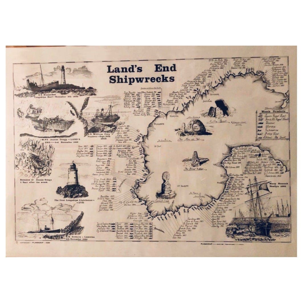 Planaship Maritime Print - Lands End Shipwrecks product image 1