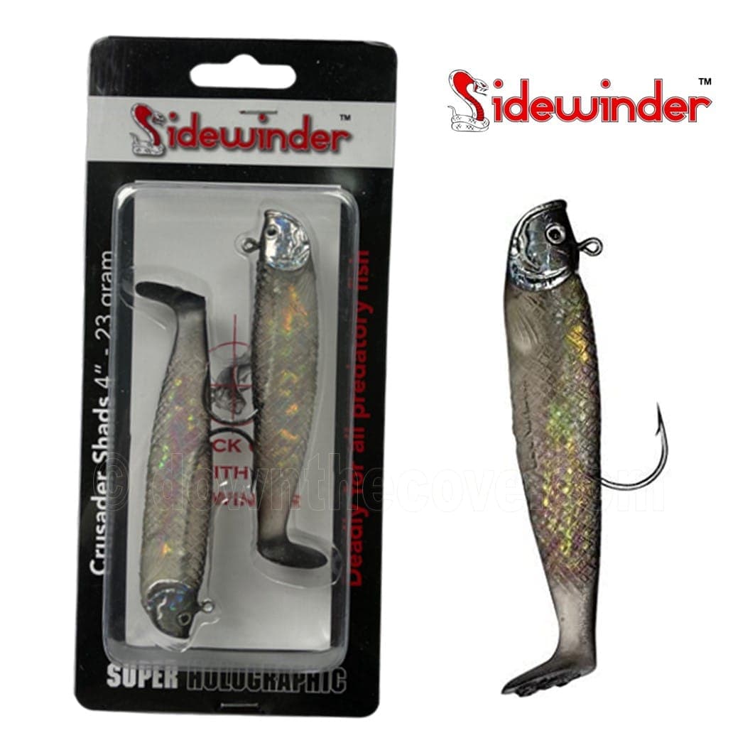 Sidewinder Crusader Shads - 23g Dark Shadow - 4" product image 1