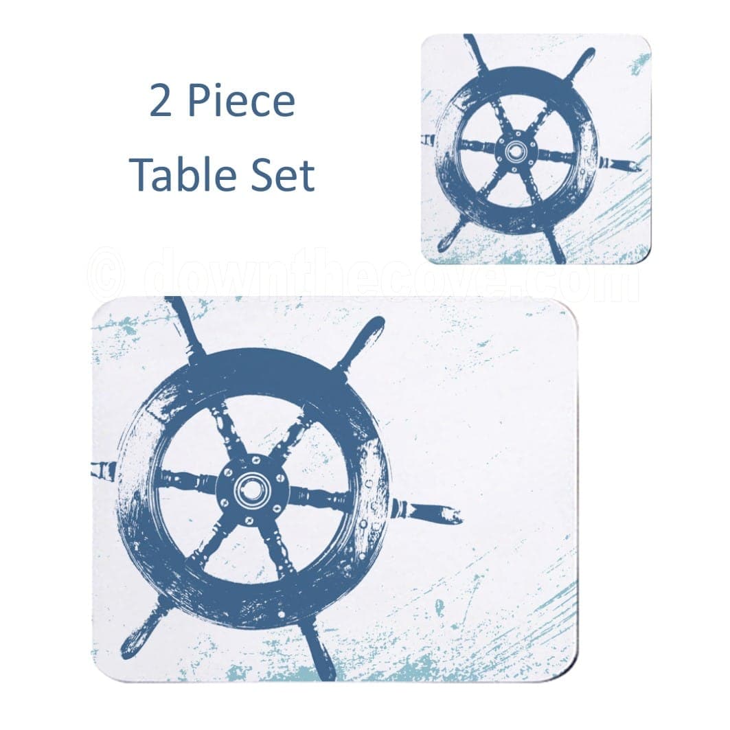 Ships Wheel Placemat & Coaster Set product image 1
