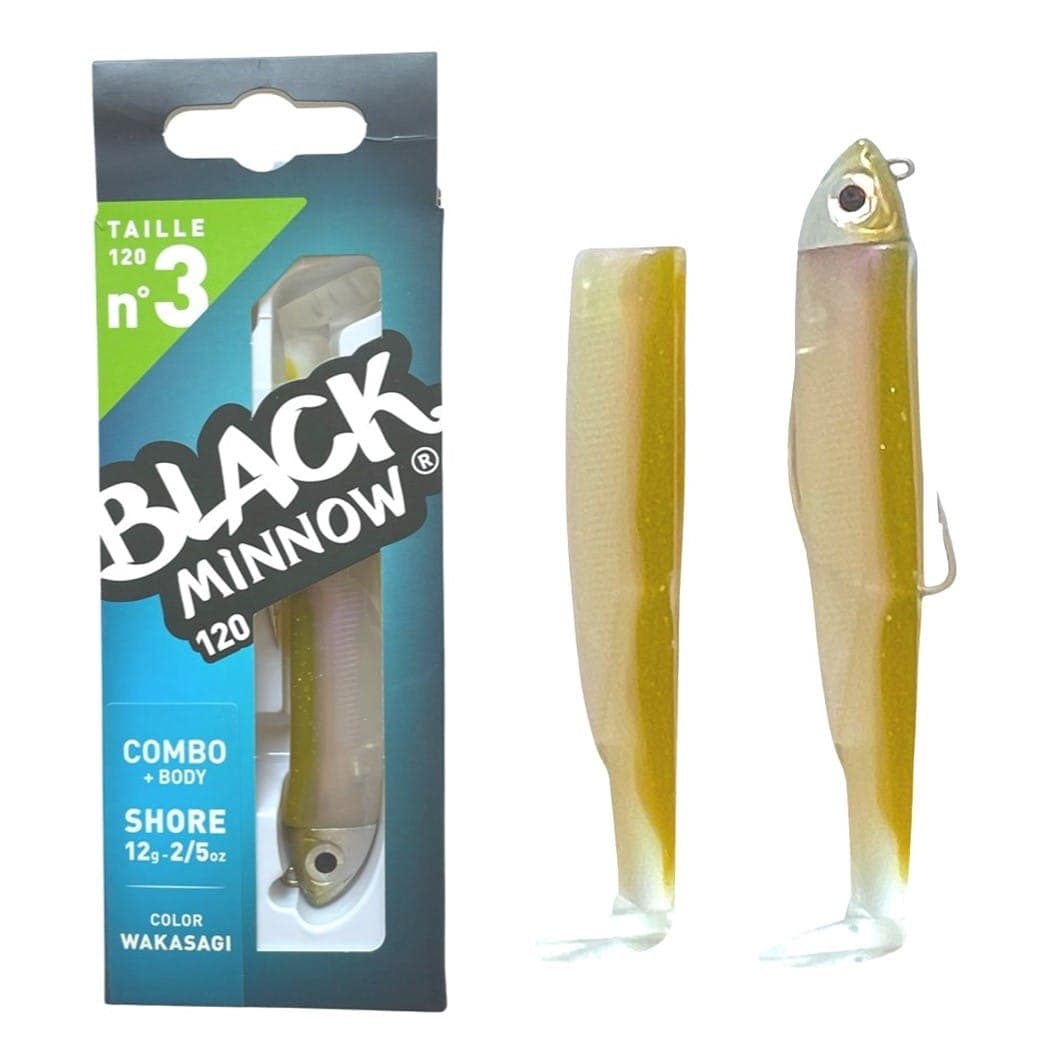Black Minnow 120 Combo Shore 12g - Wakasagi