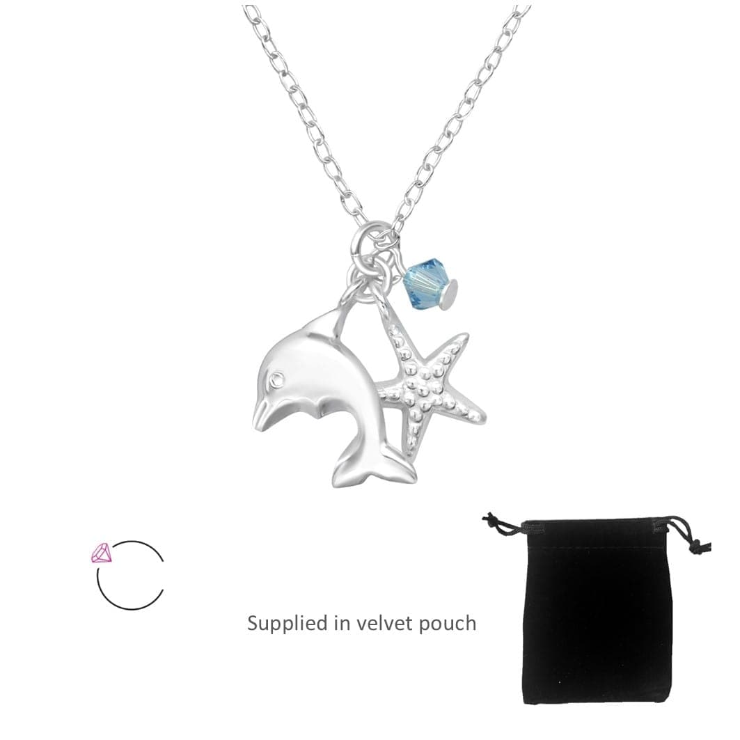 Children's Silver Ocean Lovers Necklace product image 1