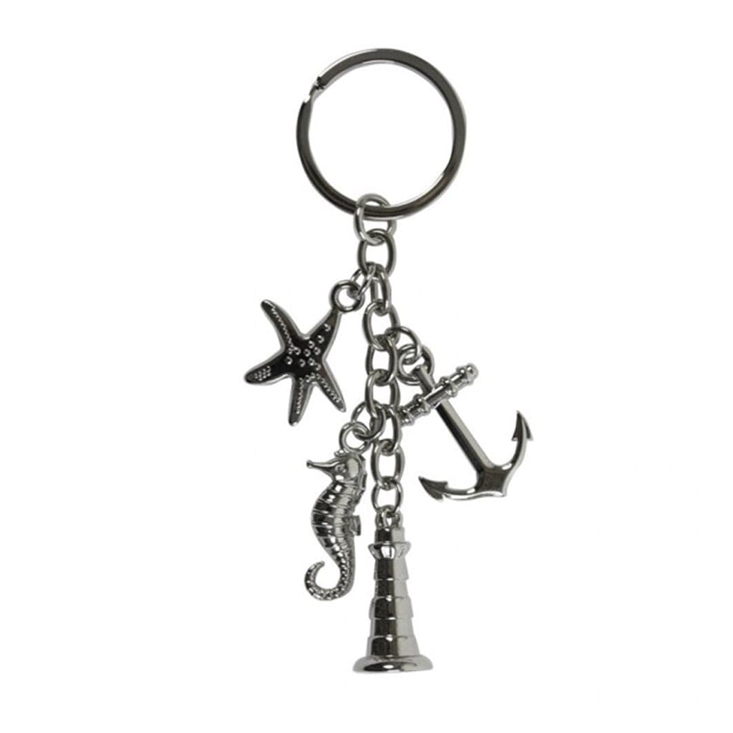 Nautical Keyring with Charms