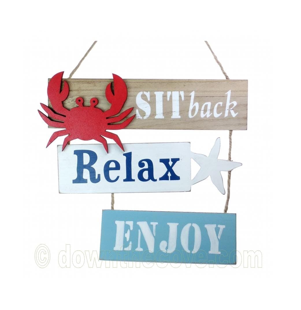 'Relax' Hanging Sign product image 1