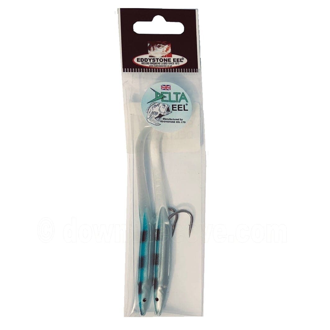 Eddystone Delta Eels 95mm Blue Mackerel - 2 Soft Lures