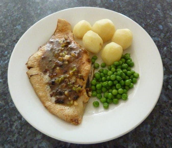Ray Wing with a Brown Butter Sauce